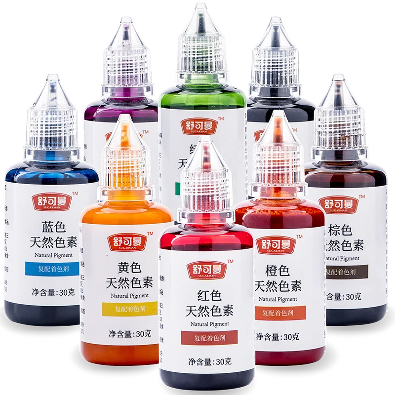 
Bulk Organic Pigment Colorant Natural Food Grade Colors Liquid Colour Food Coloring 