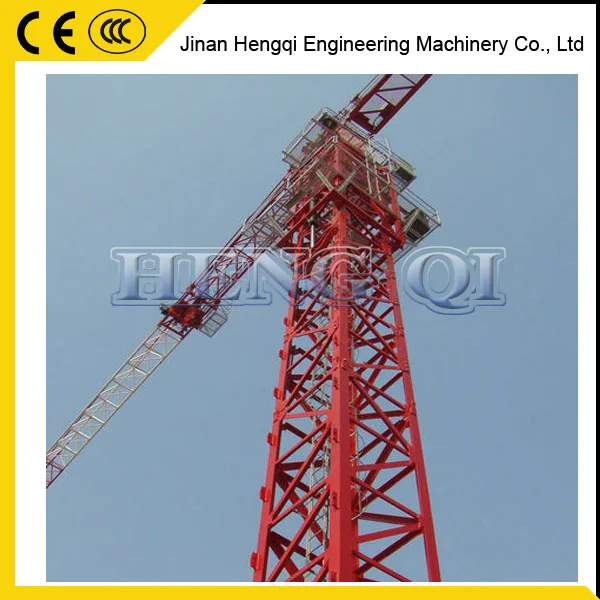 Tower crane QTZ80 lifting weight 6T brake stable and reliable performance