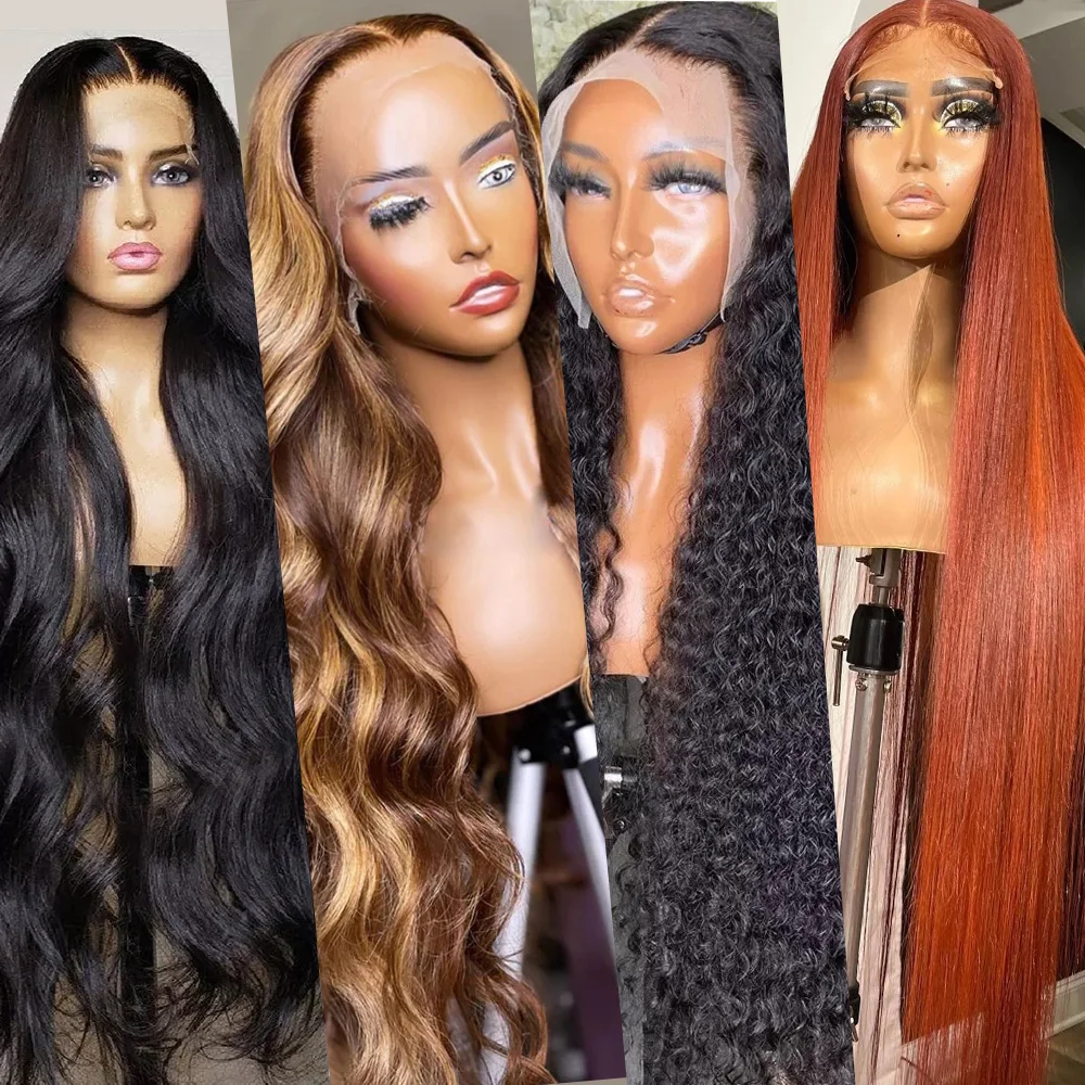 Wholesale Raw Indian Mink Virgin Human Hair Hd 13x4 13x6 4x4 5x5 Lace Frontal Wig 360 Full Transparent Lace Front Human Hair Wig