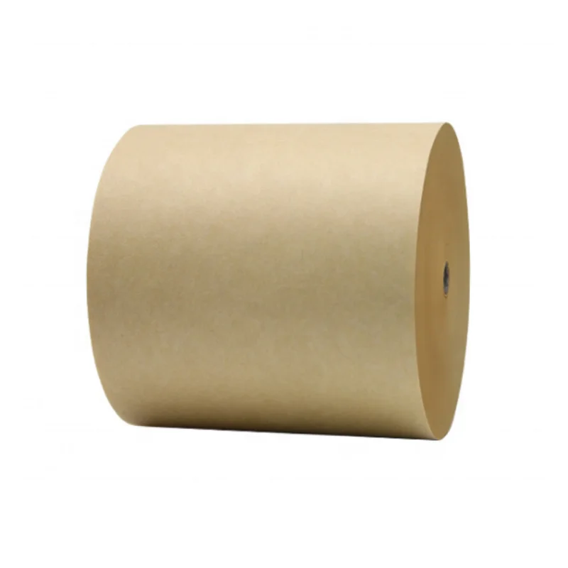 China Manufacturer Suppliers Brown Color Raw Jumbo Roll Virgin Pe Coated Paper Roll Kraft Paper