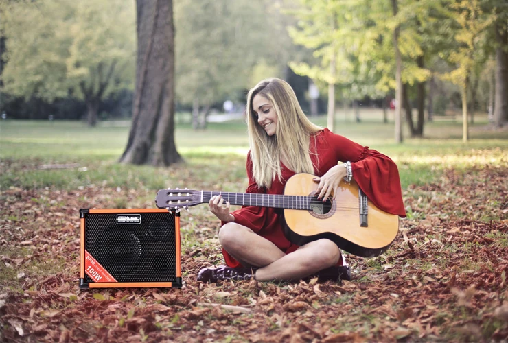 Other Musical Instruments & Accessories 100W Battery Power Acoustic Guitar Amplifier