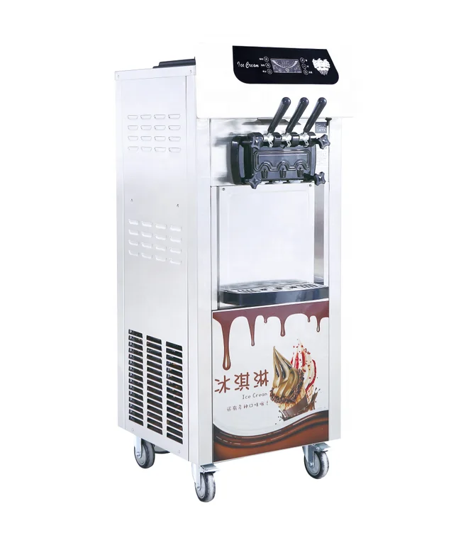 Comercial  Small Soft Automated Ice Cream Machine Maker Snow Ice-Cream Rolls Making Machine