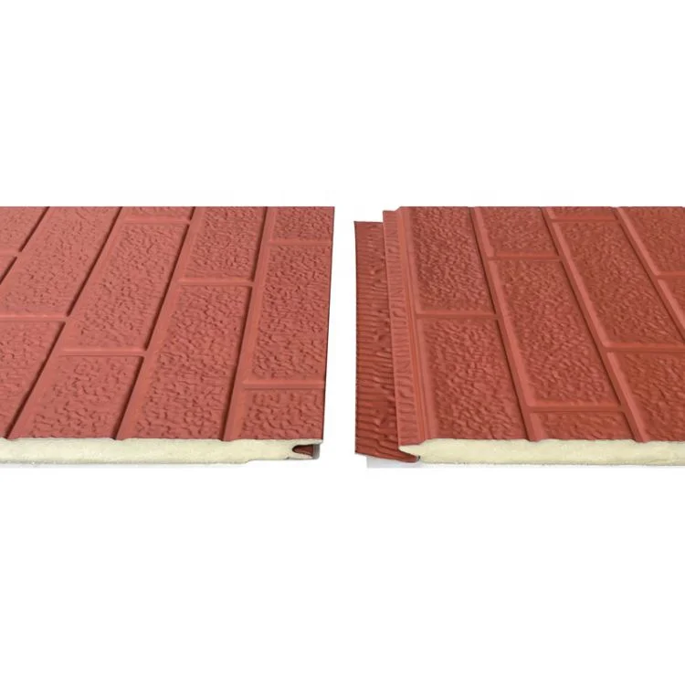 Insulated Wall Panels 3d Decorative Brick Pu Metal Contemporary Lightweight Wall Panels for Prefab House and Villas 5 Years 16mm