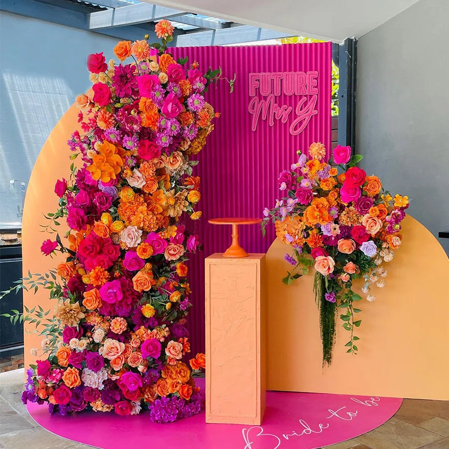 Artificial Flowers For Decoration Arch Fabric Artificial Flower Wall Arch Wedding Full Flower Door Artificial Arch