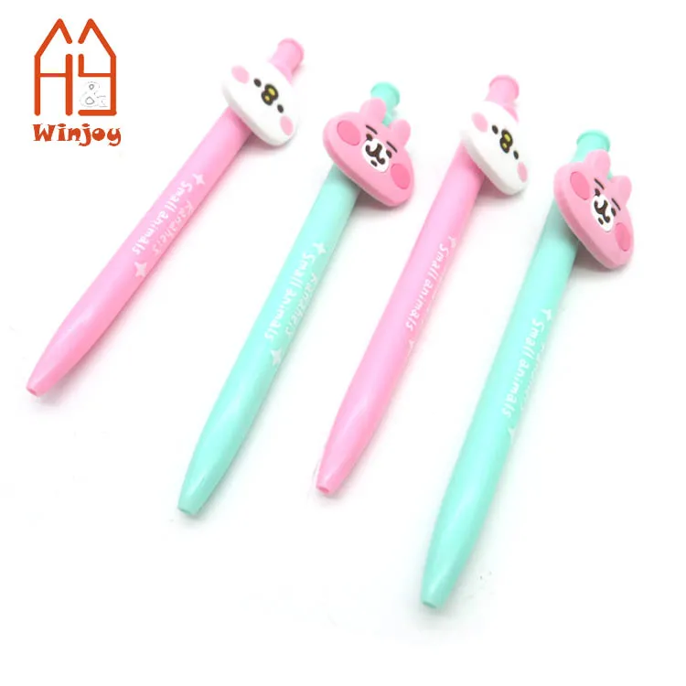 Assorted Style Black Ink Color Cartoon Animal Ballpoint Gel Pen Ball Pen Kawaii Stationery for Children Student School Supplies