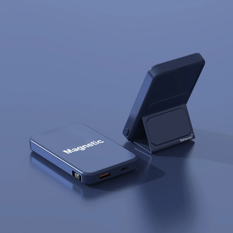 Корпоративный ПОДАРОК магнитный внешний аккумулятор портативное зарядное устройство 10000 мАч держатель телефона Подставка для быстрой зарядки магнитный беспроводной блок питания подарок