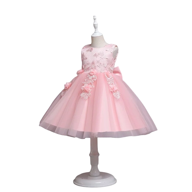 Flower Christening Baptism Communion Birthday Kids Party Pageant Wear Dresses Girls