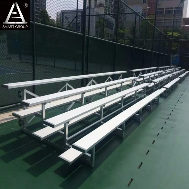Outdoor Mobile Aluminum Bleacher, Aluminum Tribune Bench For Sports, School Assemblies