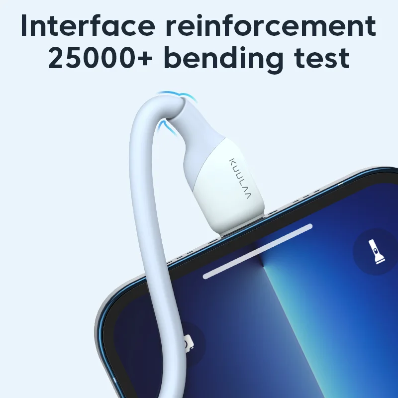 KUULAA Liquid Silicon USB-C Cable C-L  PD27W Data Cable For iPhone13 12 Fast Charging  Cable