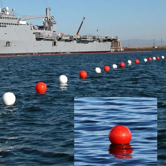 Manufacture LLDPE Mooring Buoy Water Safety Floats EPS Foam Filled Floating Buoy Plastic Ball Float