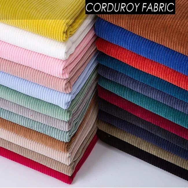 wide wale stretch  spx upholstery corduroy fabric 100% cotton  latest design for pants shoes
