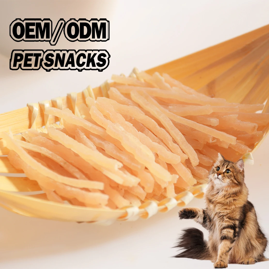 Кошачьи лакомства Куриные Полоски с чистым мясом 0 добавленных питательных волос жабры кошачьи закуски куриные волнистые полоски