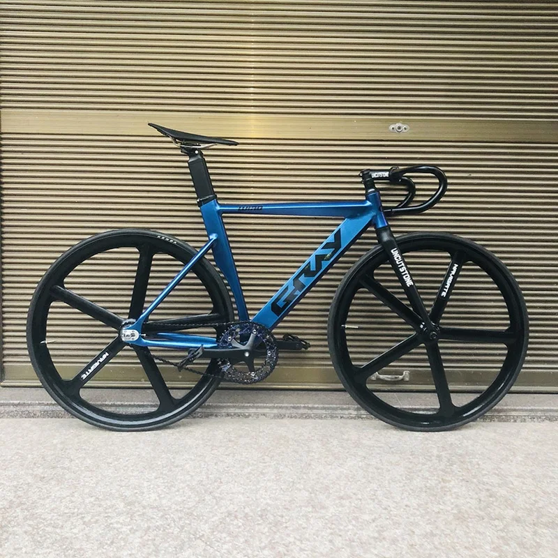  Велосипедная Рама Fixie 52 см 56 односкоростная велосипедная сварочная рама с вилкой из углеродного волокна цветной дорожный велосипед алюминиевого сплава