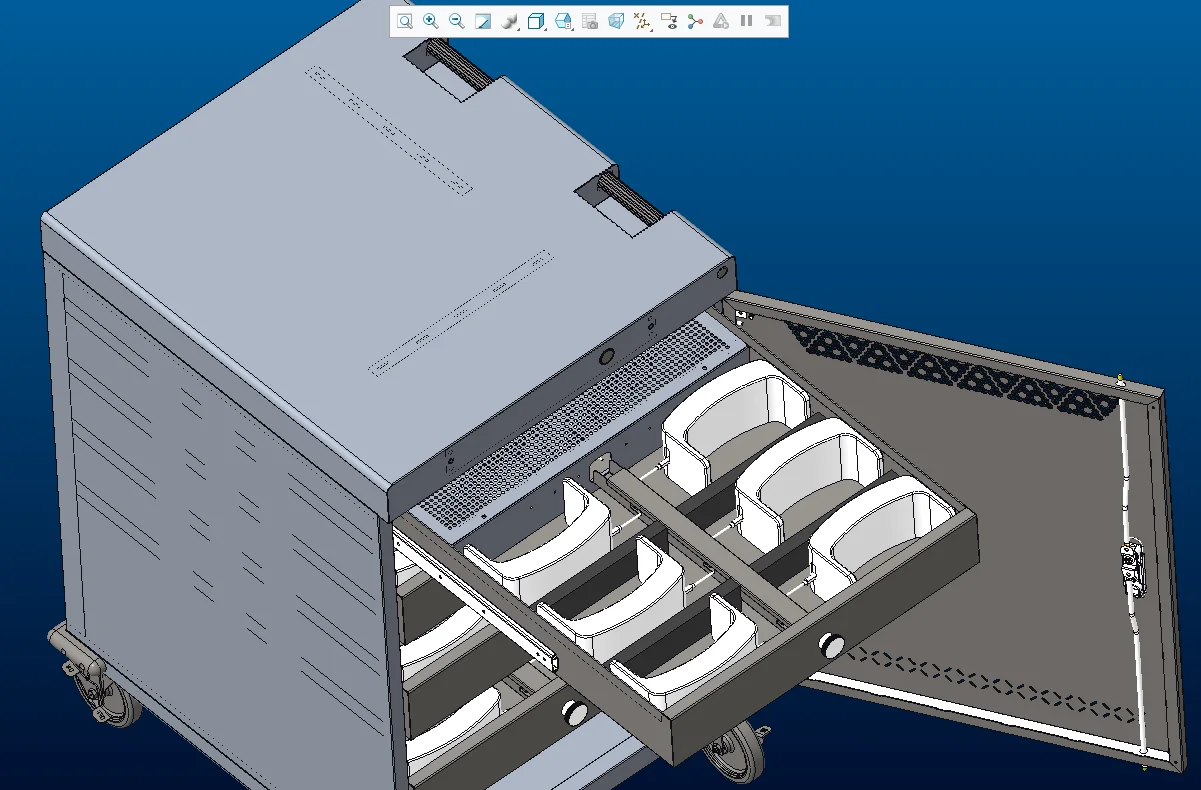 Manufacturer Supplier VR Charge Cabinet Box Cart Suitcase OEM Customized Accept
