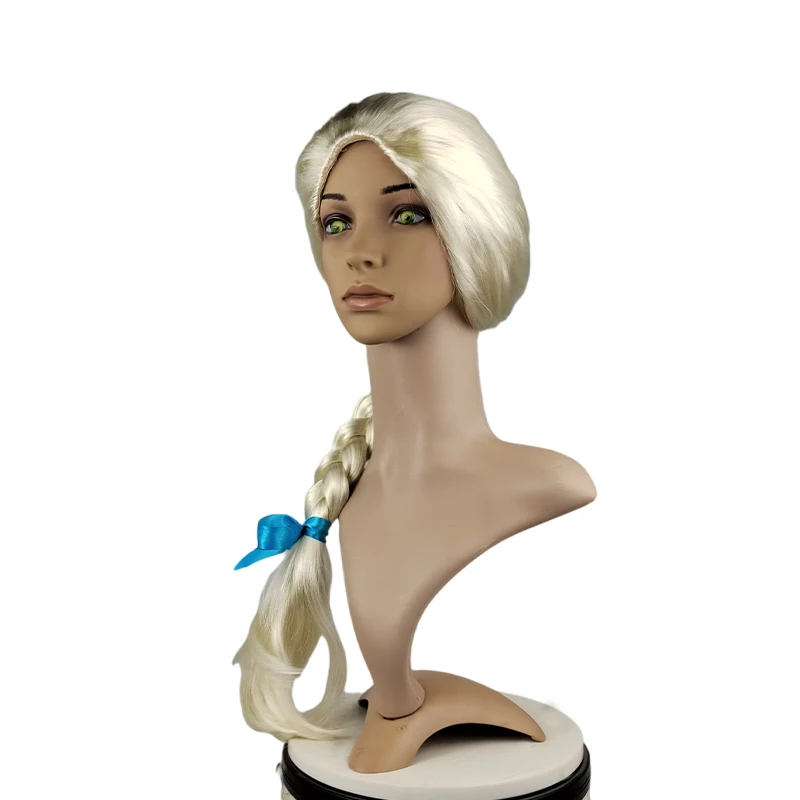 Hot Selling and Factory Wholesale Cosplay Wig of Elsa Princess in Frozen Synthetic Hair Cosplay Wig With Low Price