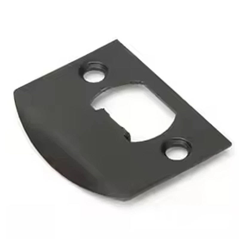 RHETECH Custom Made OEM Commercial Interior door Lock Accessories Lock Body Guide Plate T Shape Strike Plate for Door Lock