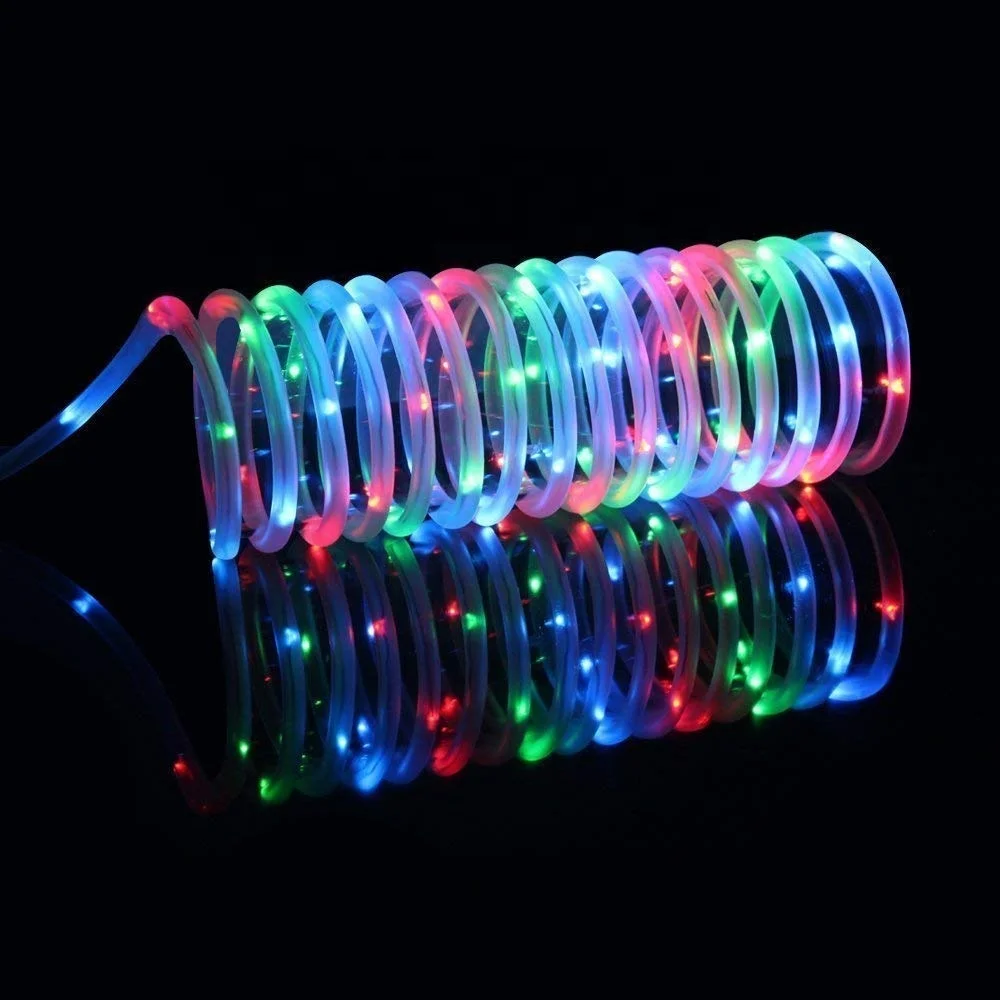 Светодиодные линейные гирлянды на батарейках Lights-40Ft 120 светодиодов 8 режимов уличная Водонепроницаемая работающий от батареи световая веревка