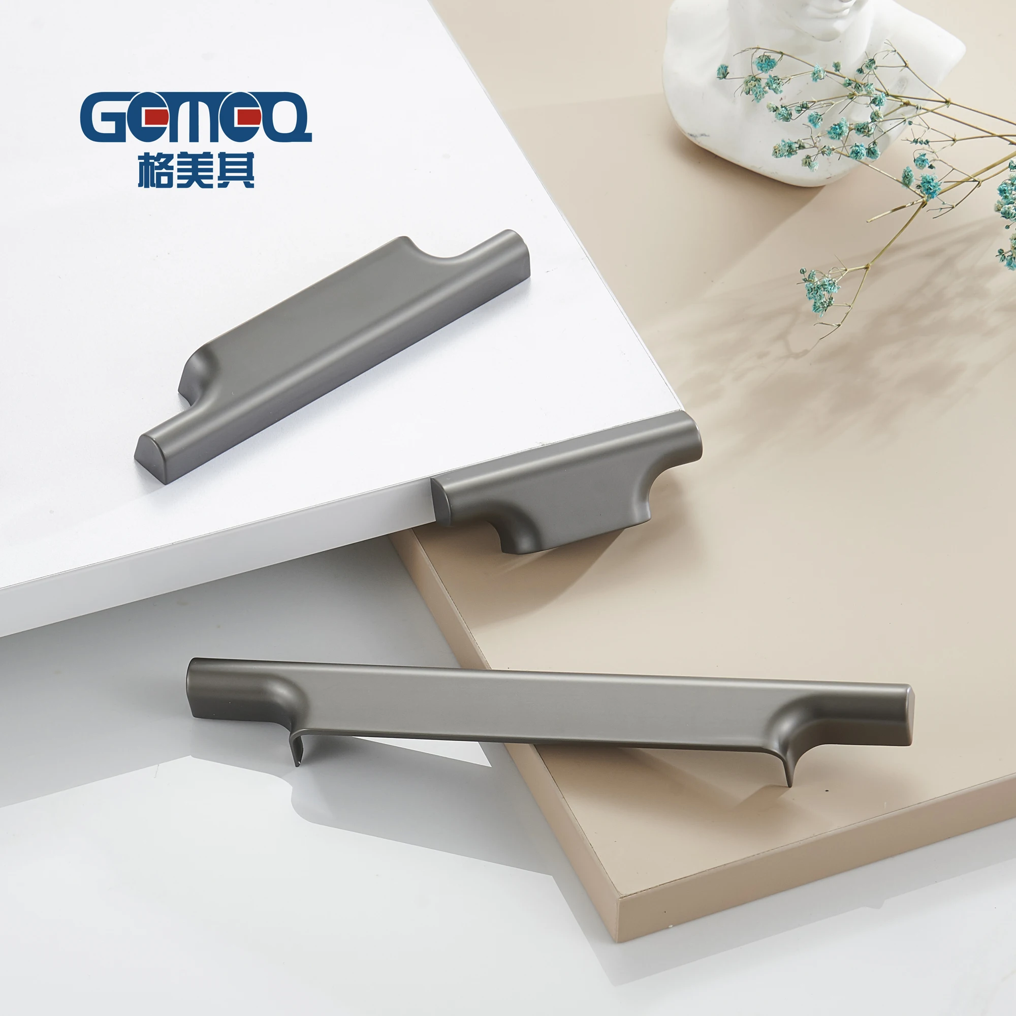 Black Uk Style Zinc Alloy Small Door Handle Kitchen Concealed  Drawer Hidden Flush Pull Zinc Handle