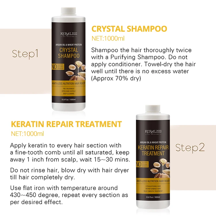 Professional Hair Protein Brasil keratin hair treatment cacau Keratin treatment 2% 4%6%8%12%