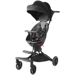 The high landscape baby stroller can be seated on a two-way vibration-proof children's folding stroller