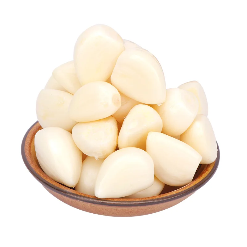China New Crop Fresh Chinese Peeled Garlic Cloves Packed Single Clove Garlic 1.5 CM
