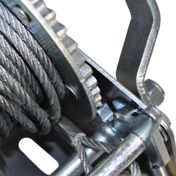 High-quality 1200lbs mini portable small boat trailer manual hand winch cable winch hand wire rope winch