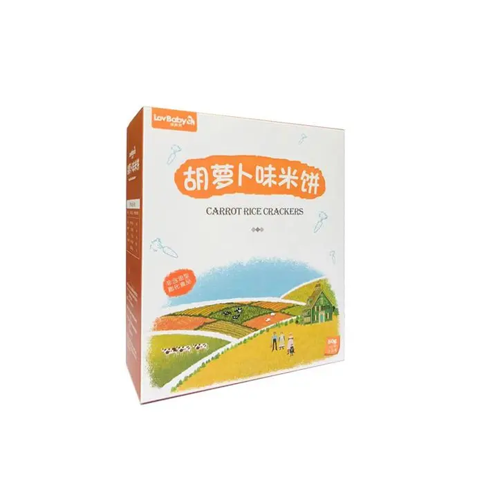 
High Quality Baby Shortbread Rice Biscuits Puffed Snack Fragrant Rice Biscuit Snacks Food 