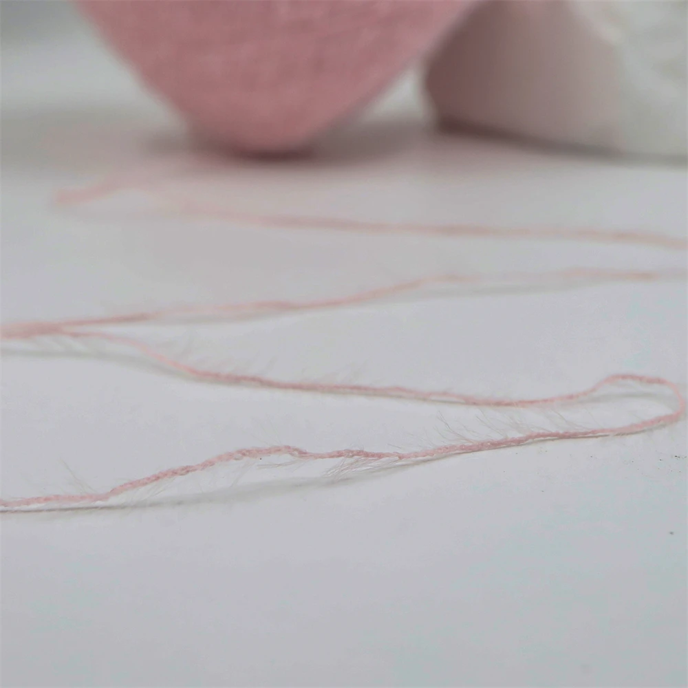 Yarn For Weaving Dyed Nylon Mink Yarn 1.3cm 100% Nylon Monofilament Fancy Yarn