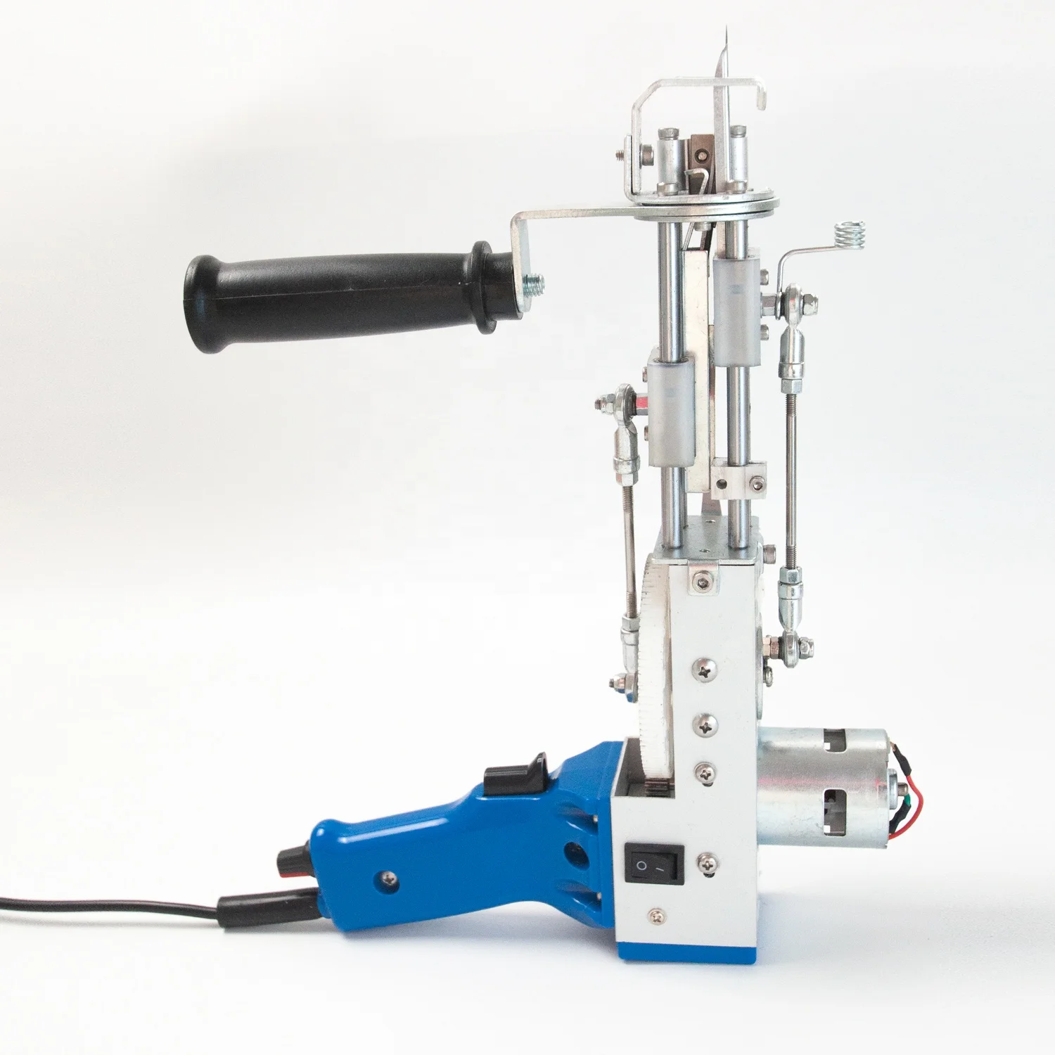 2 in 1 Tufting Gun with Cut Pile and loop Pile Rug Carpet Making Machine Dark Blue