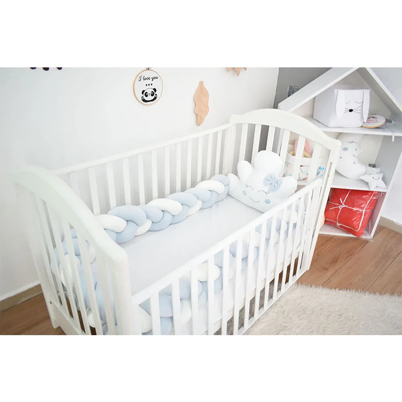 
Braided crib bumper velvet material nordic knot pillows approx. 20 cm height highest quality polyester fiber fille 