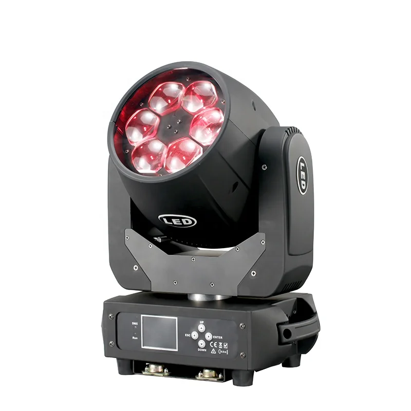 Bee eye LED 6*40W 4-in-1 RGBW beam wash zoom moving head stage light for Party Disco