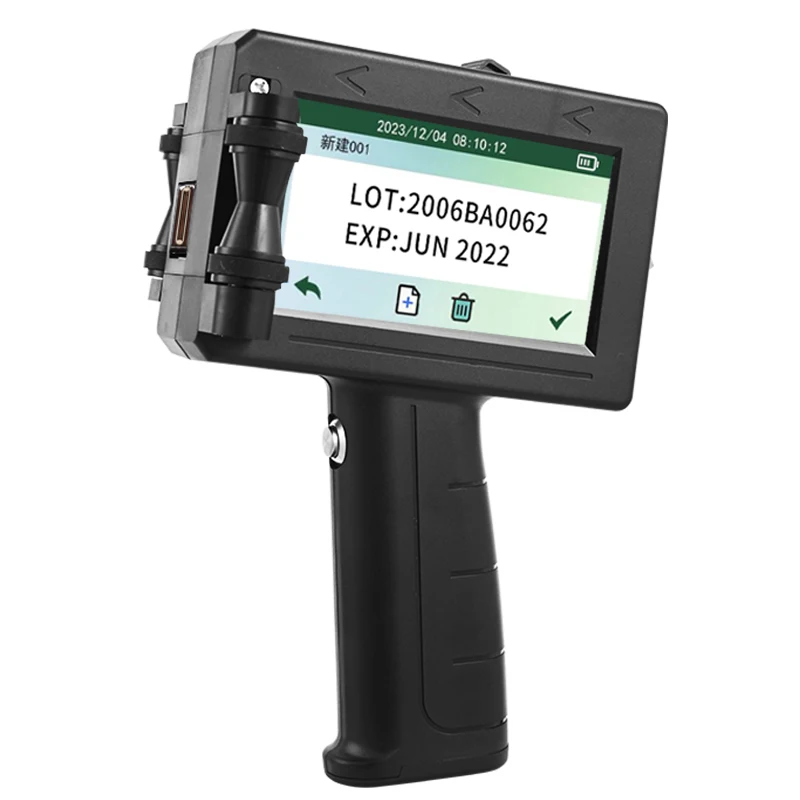 LA50 12.7 mm Handheld Inkjet Printer for QR Bar code Batch Date Number Logo Expiry Date Coding Machine English Language