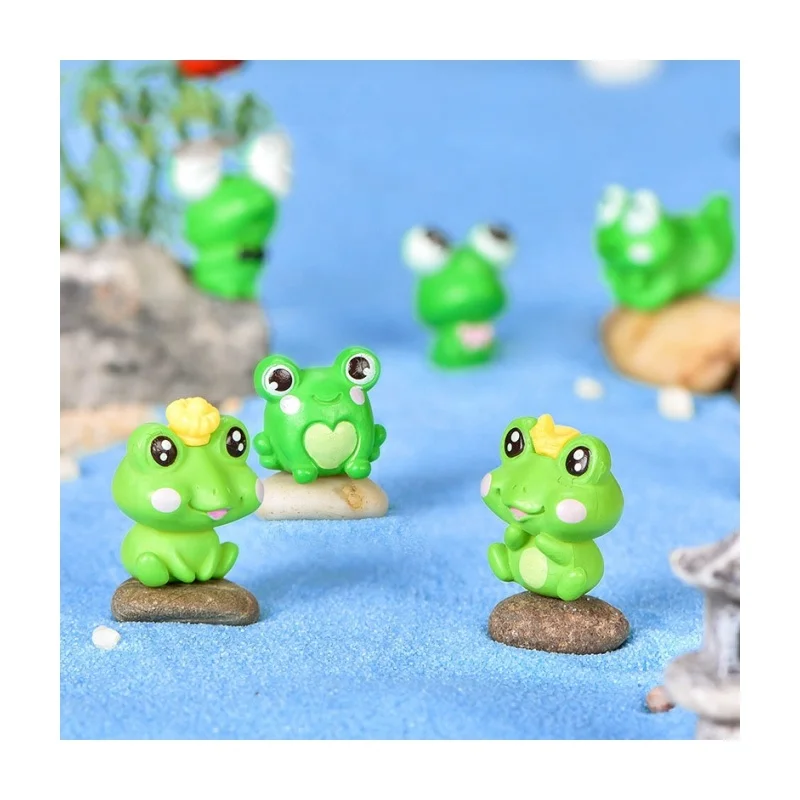 Садовый Декор миниатюрная лягушка из смолы мини-Карин giardino arioso miniatura пейзаж поделки пластиковые фигурки животных