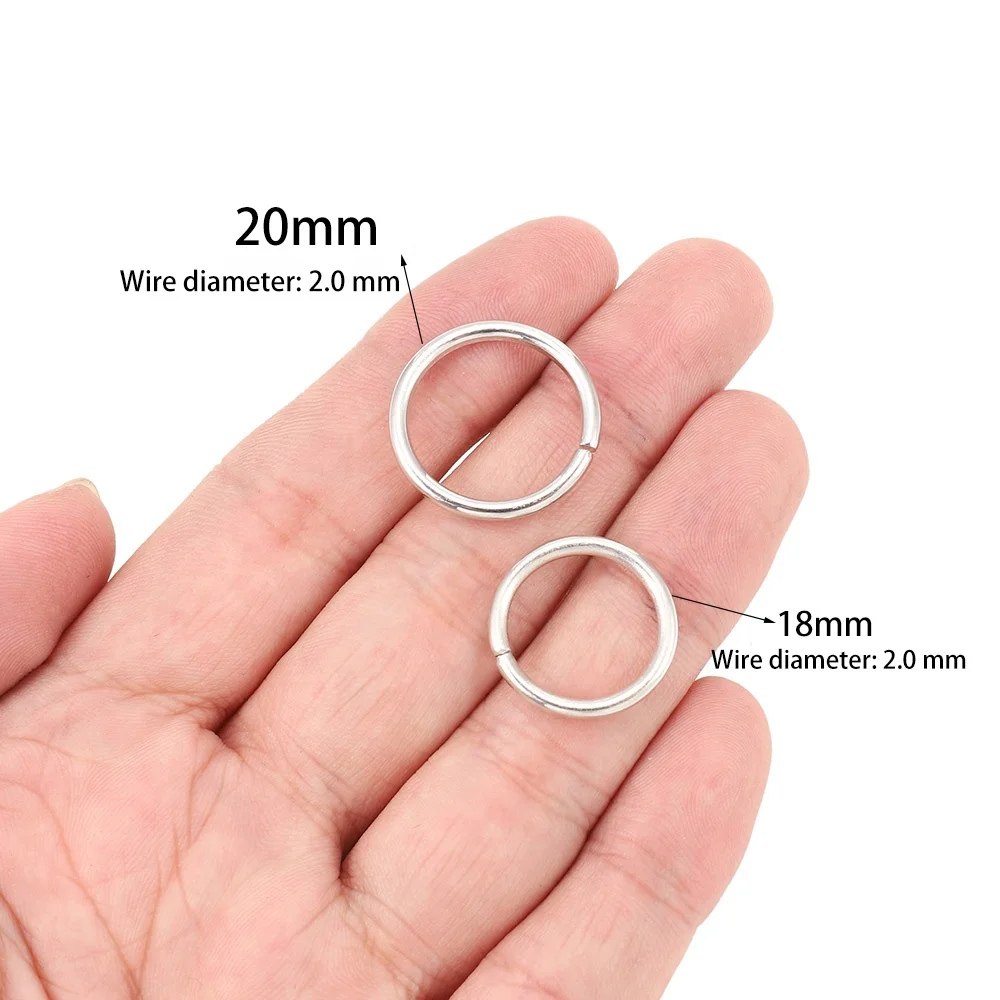 Wholesale Bulk Price By Kg Steel/Gold/Rose Gold Color Diy Jewelry Finding Components Split Open Jump Rings For Jewelry Making
