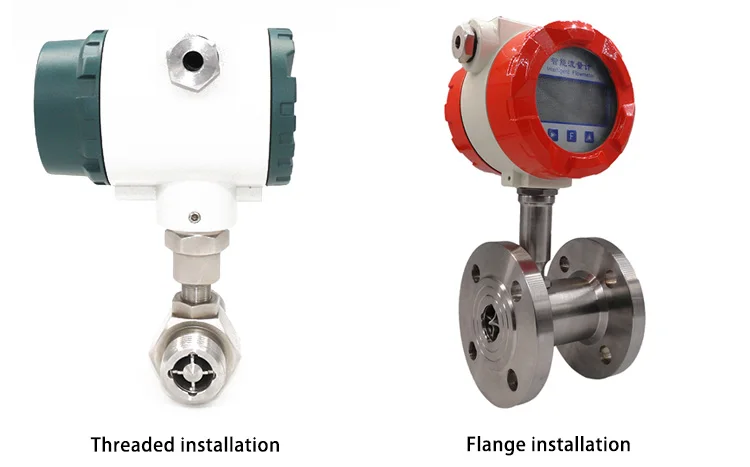 Stainless Steel Flow Meter Turbine Lpg Flowmeter With LCD Display