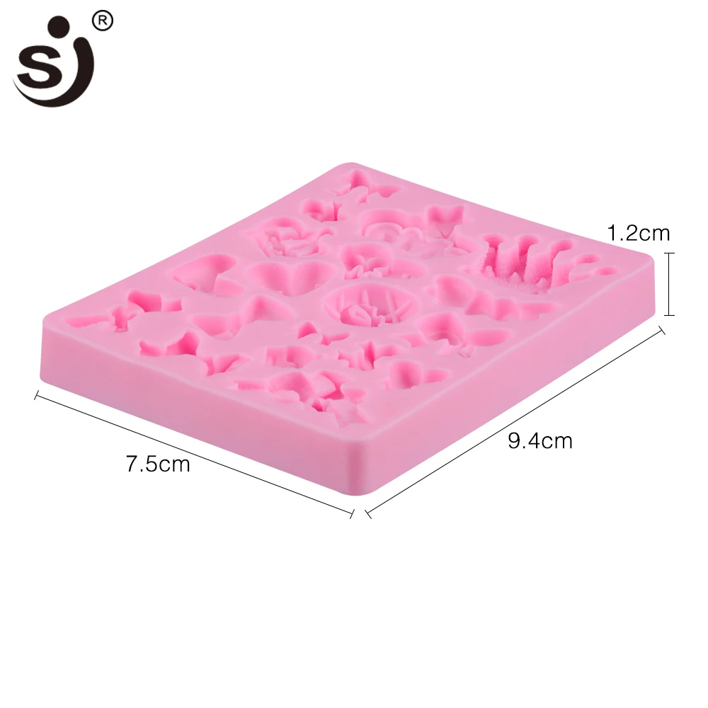 Amazon Hot Selling Crown Bowknot Design Silicone Cake Decorating Fondant Tools