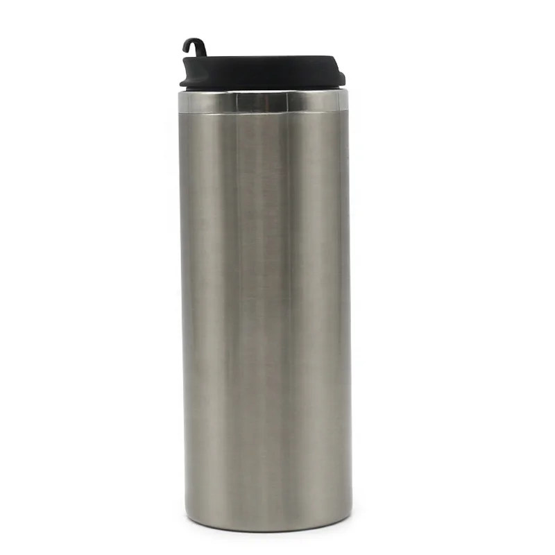 Wholesale 16oz Double-layer Sublimation Unique Stainless Steel Travel Mug Sports Water Bottles Straight Slim Tumbler