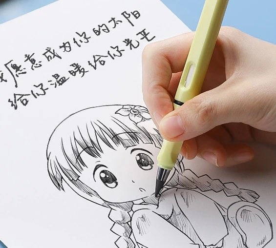 Eternal Pen Endless Pencil Inkless Pencil Everlasting Replaceable Head Magic Pen Erasable Non Sharpening Pencils