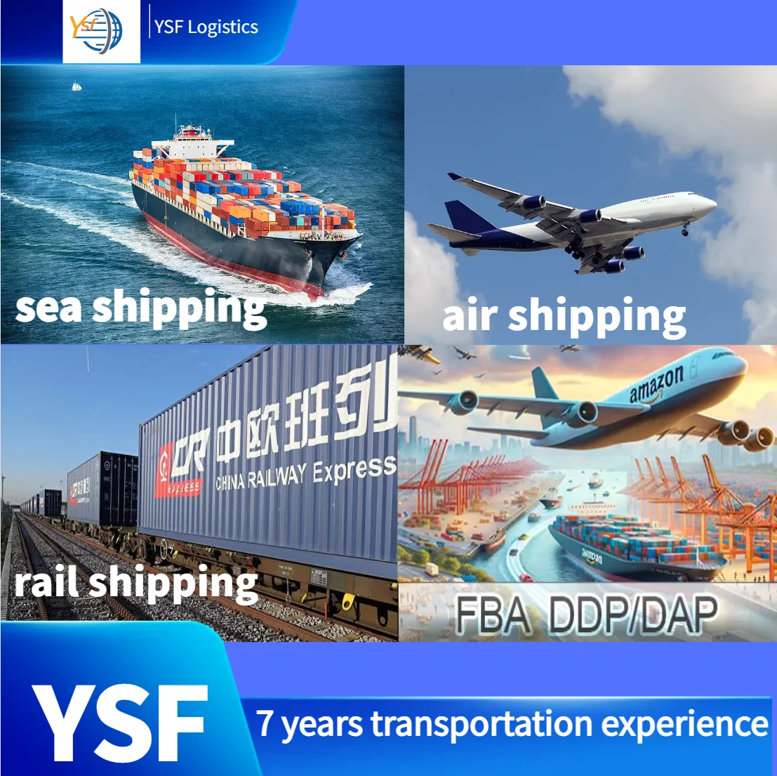 Logistics FBA Door to Door Services Express DDP Sea Air Freight Agents China to Eu USA rance UK mexico Warehouse Shipping Agent