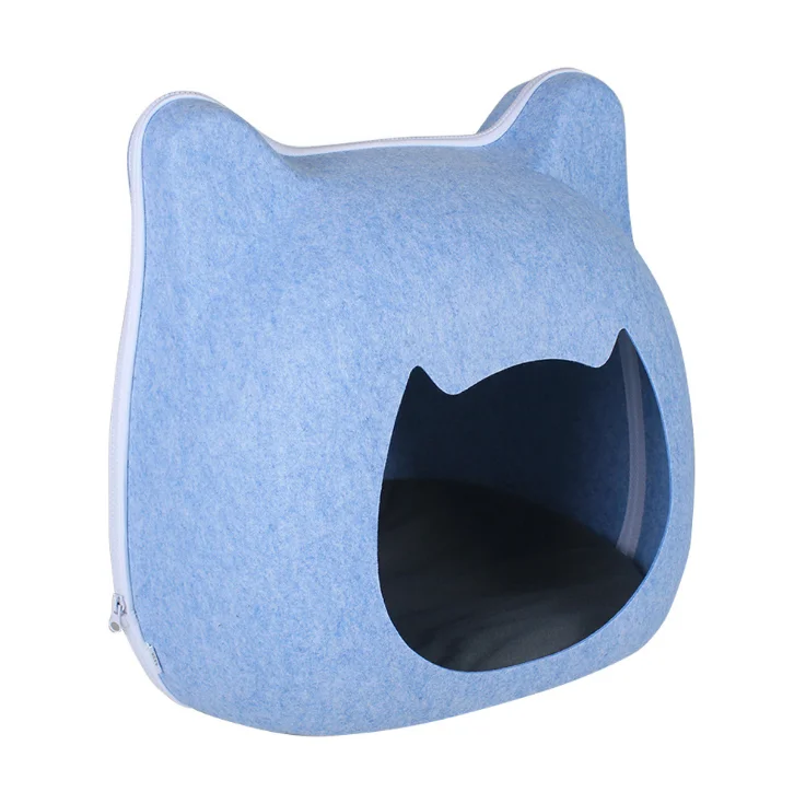 
Best selling Handmade Felt Cat House felt cat cave wool felt cat bed cave 