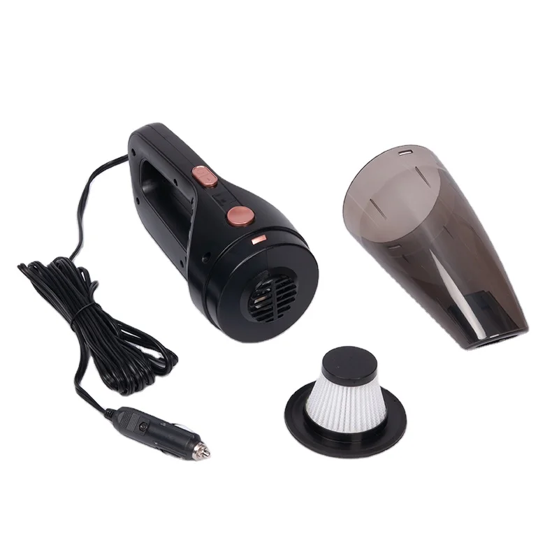 Black Handy Vacuum Cleaner Car 106W 8A 12V 4300pa Wired Cleaning Tool Mini Car Cleaner Vacuum for Car Interior Cleaning