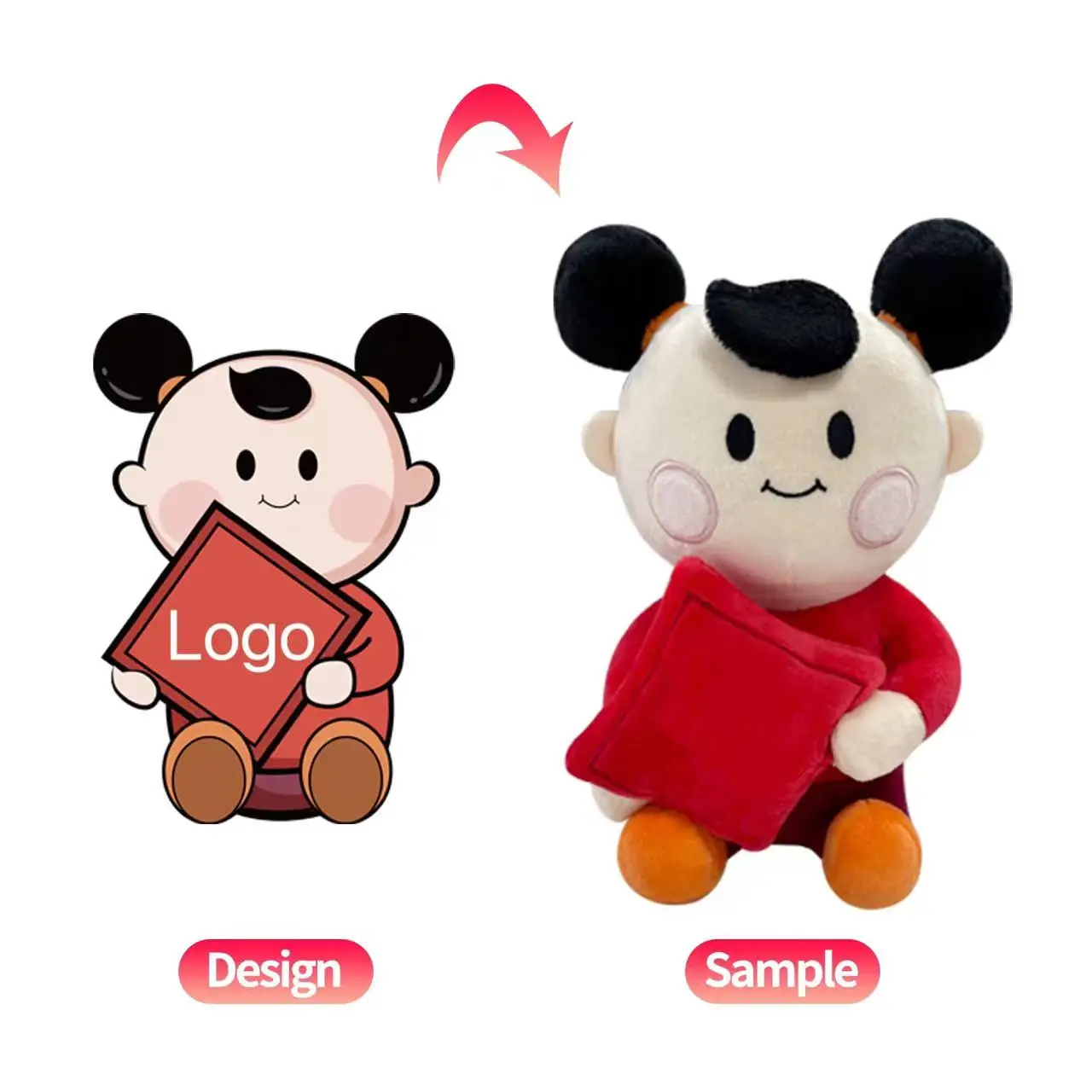 MISS-U Custom original design cute and fluffy animal plush toy lifelike stuffed animals
