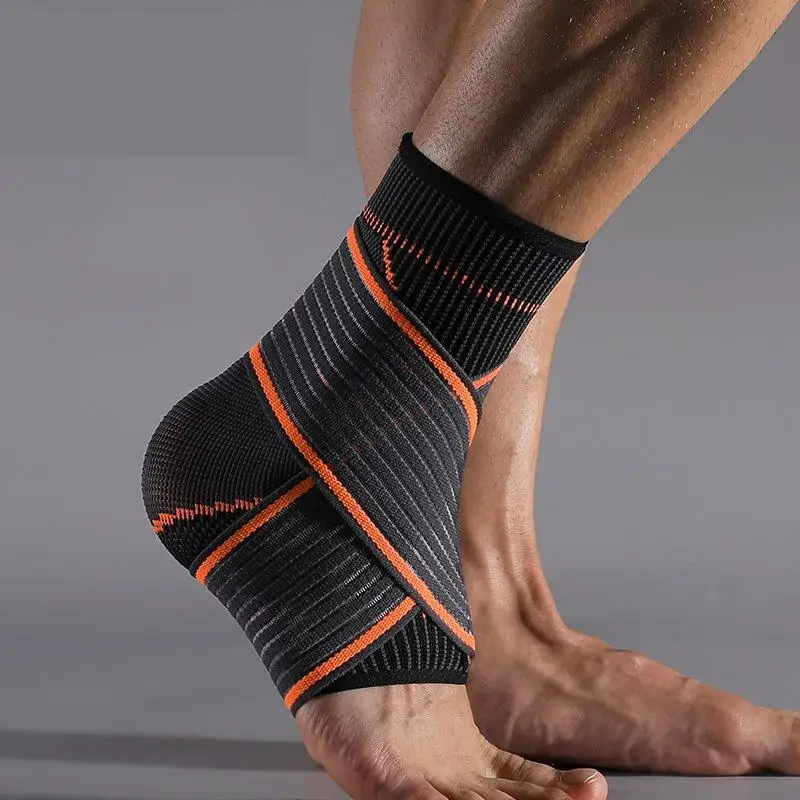 Customized Logo Double Compression Adjustable Unisex Ankle Sleeve Protector For Man and Women