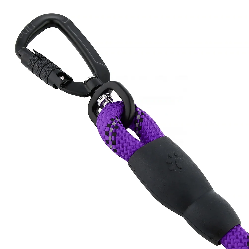 Professional Manufacturer Pet Rope Leash Reflective Strap with Premium Space Aluminum Hook