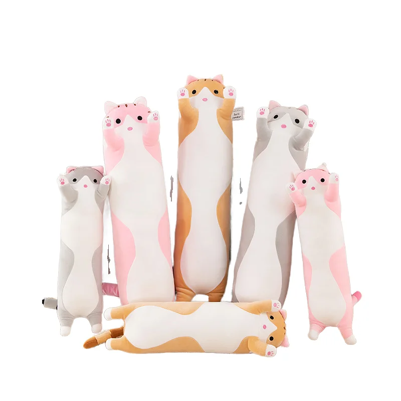 Soft lovely cat large pillow home decoration stuffed toys sleeping hug bed pillows as girl gift