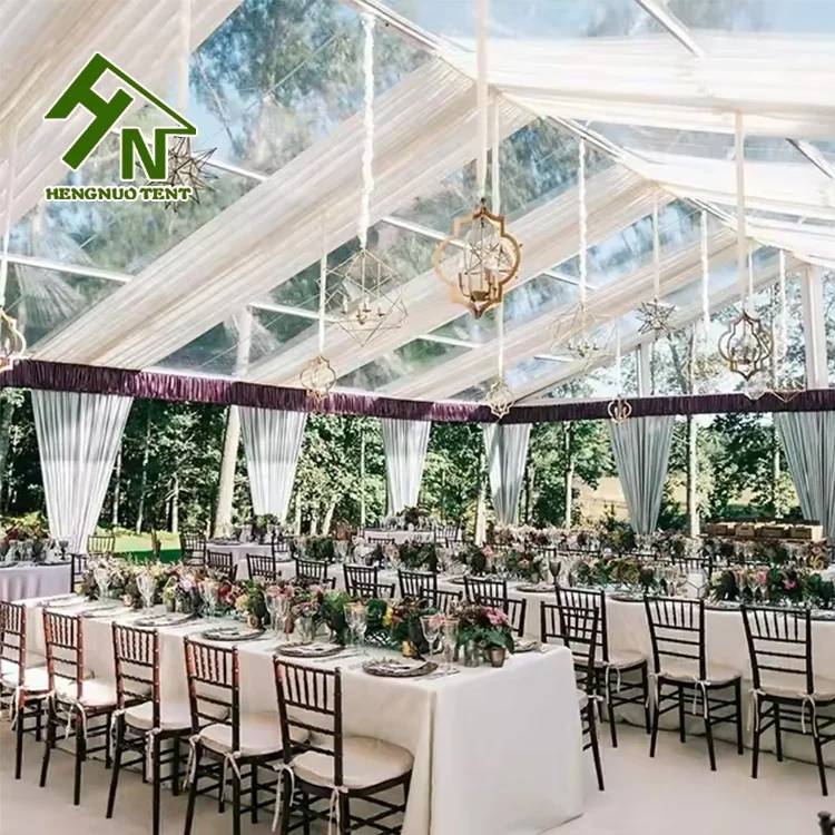 Clear Roof Sale Chinese Party Marquee Luxury Transparent Wedding Reception Marriage Ceremony Trade Show Exhibition Banquet Tent