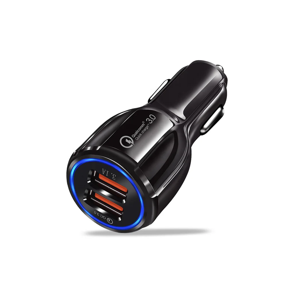 
 В наличии! Автомобильное зарядное устройство Quick Charge 3,0 с двумя USB-портами для iPhone  