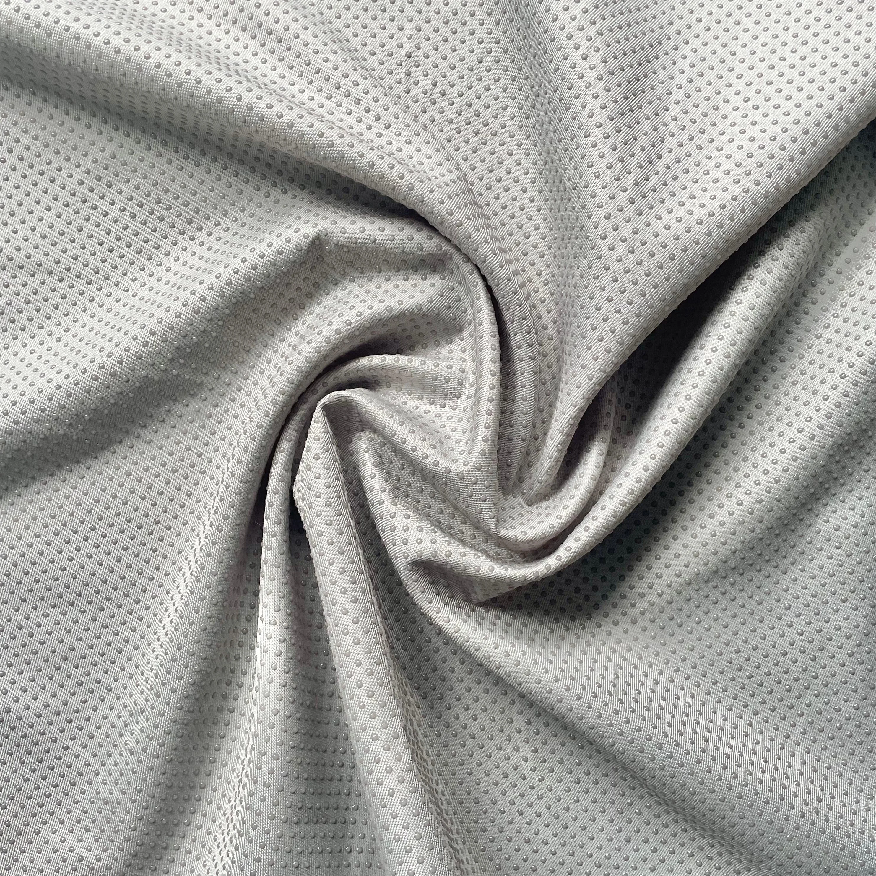 Polyester twill non-slip drop plastic fabric high quality stop-slip fabric shoes bags home textiles sofa carpet cushion