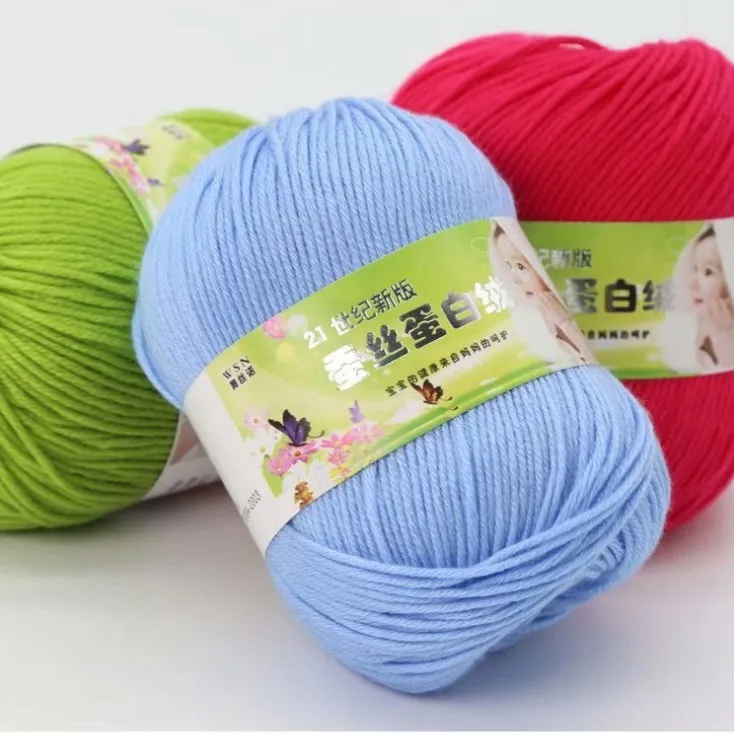 Bojay Wholesale Worsted 100% Acrylic Yarn For Knitting Fancy Sof Cloth Baby Sweater Yarn Fashion Acrylic Milk  Cotton 6ply Yarn
