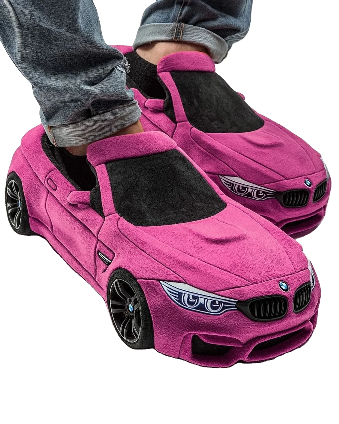 Customized car cotton slippers fashionable sports car customized slippers Winter Warm indoor Custom Plush Slipper